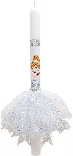 Πασχαλινή Λαμπάδα 24-2604 Πριγκίπισσα Λευκό