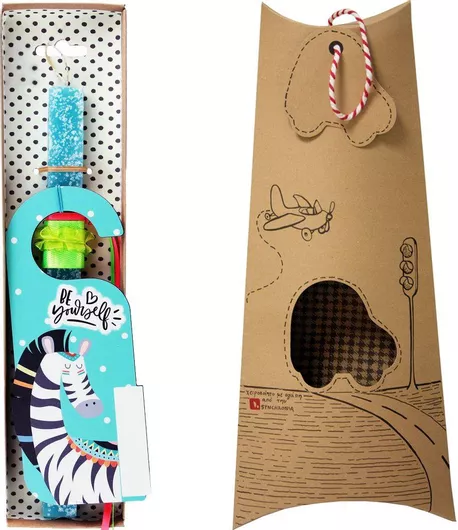 Πασχαλινή Λαμπάδα Ταμπέλα Πόρτας Ζέμπρα