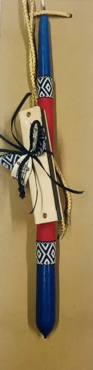 Πασχαλινή Λαμπάδα Φυσαρμόνικα Μπλέ