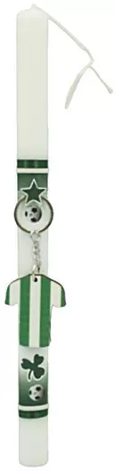 Πασχαλινή Λαμπάδα Χειροποίητη Μπρελόκ Φανέλα Πράσινο