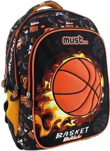Σχολική Τσάντα Δημοτικού Must Basketball Πλάτης Πολύχρωμο