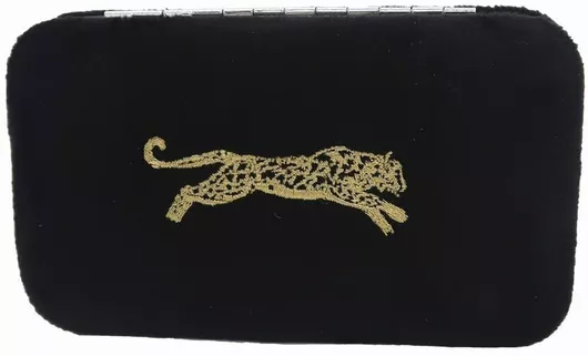 Σετ Μανικιούρ Travel Danielle Creations Leopard σε Βελούδινη Θήκη 15x8x26cm 6τμχ Μαύρο