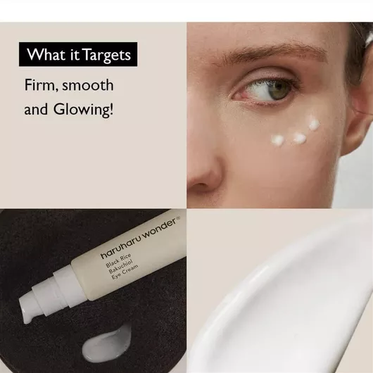 Haruharu Black Rice Bakuchiol Αντιγηραντική Κρέμα Ματιών κατά των Μαύρων Κύκλων με Ρετινόλη 20ml