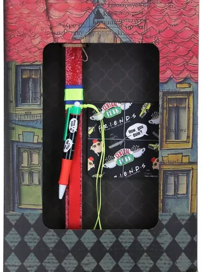 Πασχαλινή Λαμπάδα Synchronia LA24032B Στυλό & Σουβέρ Friends Μαύρο