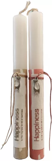 Πασχαλινή Λαμπάδα Vretti Vretta VR-24-EC12 Στρογγυλή με Διακοσμητικό Στοιχείο Γάτα Τυχαία Επιλογή Χρώματος