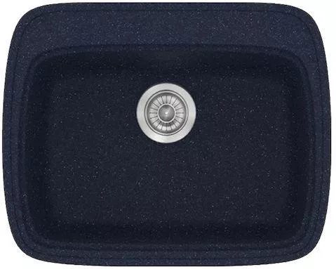 Νεροχύτης Sanitec 313 Ένθετος 58x50x22cm Συνθετικός Γρανίτης Μπλε
