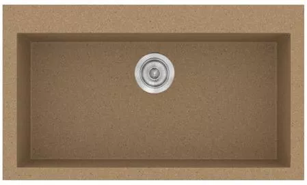 Νεροχύτης Sanitec 333 Ένθετος 79x50x20cm Συνθετικός Γρανίτης Granite Celtic Stone Καφέ