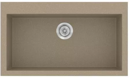 Νεροχύτης Sanitec 333 Ένθετος 79x50x20cm Συνθετικός Γρανίτης Granite Taupe Καφέ