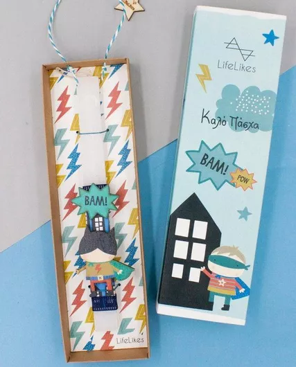 Πασχαλινή Λαμπάδα LifeLikes Ήρωες σε Κουτί Λευκό