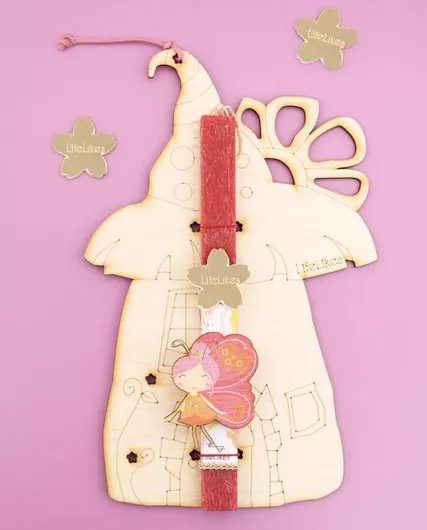 Πασχαλινή Λαμπάδα LifeLikes Τοσοδούλα με Κάδρο Κόκκινο