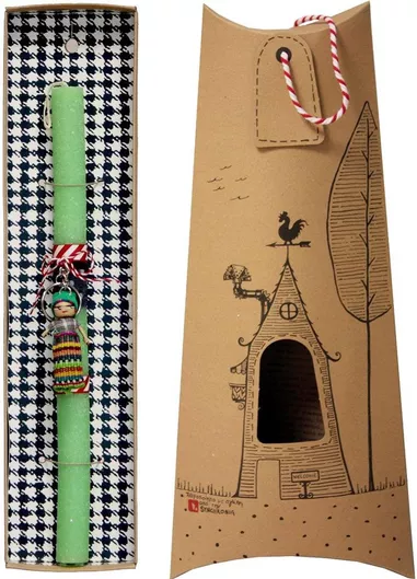 Πασχαλινή Λαμπάδα Synchronia LA19101C Μπρελόκ Γουατεμάλας Λαχανί