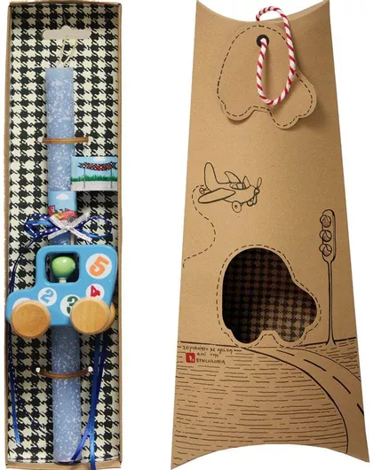 Πασχαλινή Λαμπάδα Synchronia LA20003A Αυτοκίνητο Σιέλ