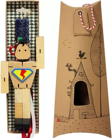 Πασχαλινή Λαμπάδα Synchronia LA20004D Super Ήρωας Μπλε