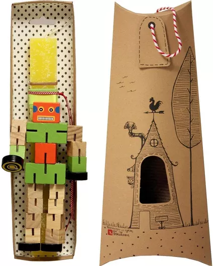 Πασχαλινή Λαμπάδα Synchronia LA20117A Τρανσφόρμερ Κίτρινο