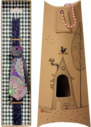 Πασχαλινή Λαμπάδα Synchronia LA20133C Γραβάτα Φλοράλ Μαύρο