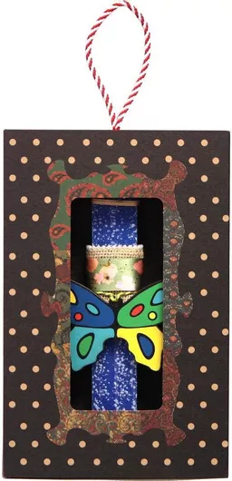 Πασχαλινή Λαμπάδα Synchronia LA20202C Πεταλούδα Μπλε Ελεκτρίκ