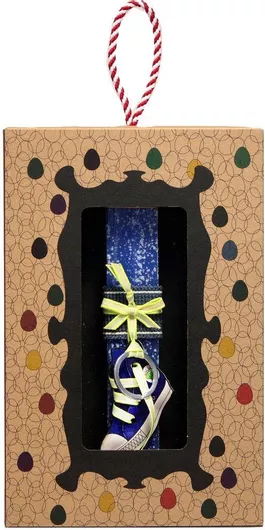 Πασχαλινή Λαμπάδα Synchronia LA20220B Παπούτσι Μπρελόκ Μπλε