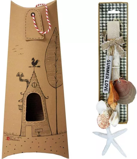 Πασχαλινή Λαμπάδα Synchronia LA23016C Στολίδι με Κοχύλια Summer Μπεζ