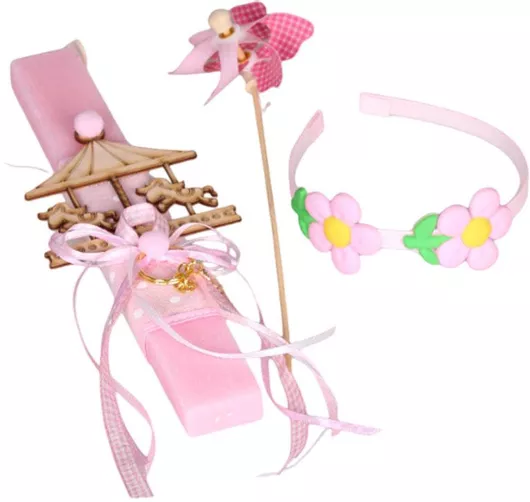 Πασχαλινή Λαμπάδα Katsenis pasx88 Στέκα Μαλλιών Παιδικό One Size