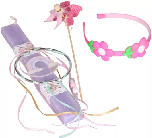 Πασχαλινή Λαμπάδα Katsenis pasx90 Στέκα Μαλλιών Παιδικό One Size