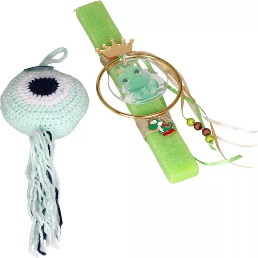 Πασχαλινή Λαμπάδα Katsenis pasx114 Χειροποίητη Χειροποίητο Ματάκι