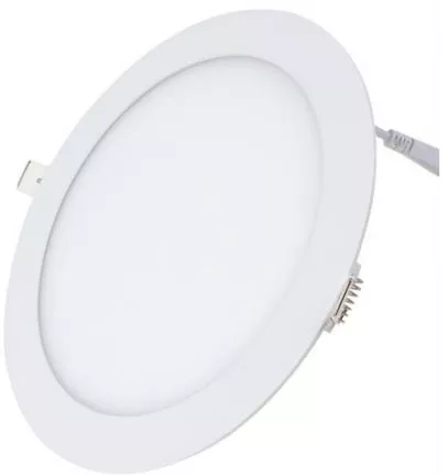 LED Panel Atman Στρογγυλό Χωνευτό 18W Φυσικό Λευκό Φως 22x22cm