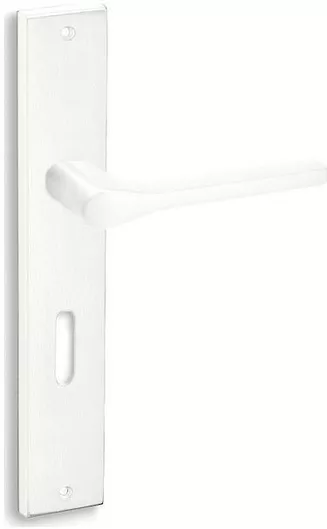 Πόμολο Convex 1535 Μεσόπορτας Πλάκα 72mm Ζεύγος Ματ Άσπρο