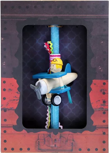 Πασχαλινή Λαμπάδα Synchronia Αεροπλάνο με Πιλότο Βεραμάν