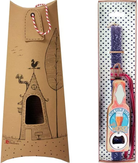 Πασχαλινή Λαμπάδα Synchronia Ανοιχτήρι Μπύρα Ice Cold Beer Γκρι