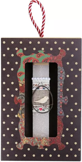 Πασχαλινή Λαμπάδα Synchronia Αυγό Συρμάτινο Πουλάκι Κρεμ