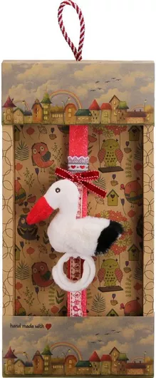 Πασχαλινή Λαμπάδα Synchronia Βραχιόλι Πελαργός Κόκκινο