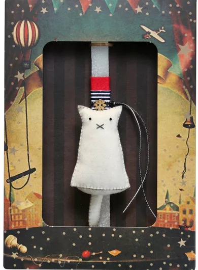 Πασχαλινή Λαμπάδα Synchronia Γάτα Φελτ Κρεμ