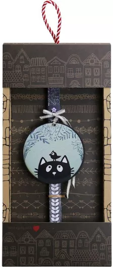 Πασχαλινή Λαμπάδα Synchronia Γατομάνια Μεζεδάκι Γκρι