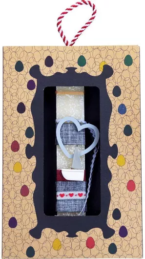 Πασχαλινή Λαμπάδα Synchronia Καραβάκι Καρδιά Κρεμ