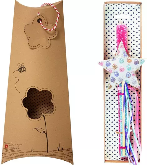 Πασχαλινή Λαμπάδα Synchronia Μαγικό Ραβδί Κουκουβάγιες Φούξια