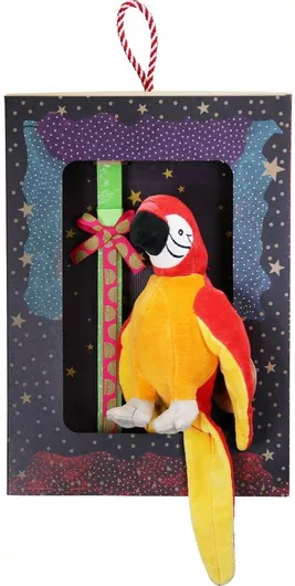 Πασχαλινή Λαμπάδα Synchronia με Λούτρινο Πουλί Παπαγάλος Λαχανί