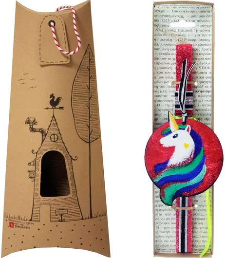 Πασχαλινή Λαμπάδα Synchronia Μονόκερος Grizelda Κόκκινο