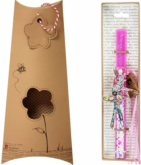 Πασχαλινή Λαμπάδα Synchronia Μπαλαρίνα Φούξια