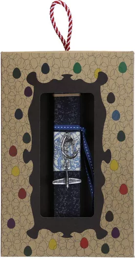 Πασχαλινή Λαμπάδα Synchronia Μπρελόκ Αεροπλάνα Hurricane Μαύρο