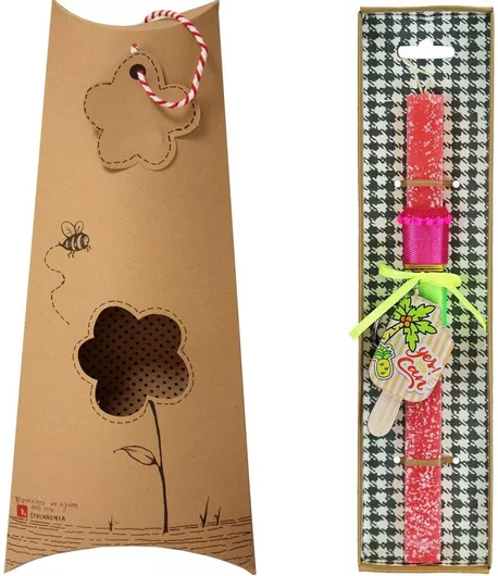 Πασχαλινή Λαμπάδα Synchronia Μπρελόκ Παγωτό Tropical Κοραλί