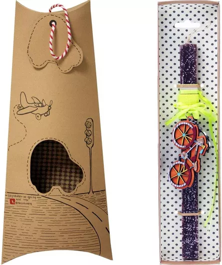 Πασχαλινή Λαμπάδα Synchronia Μπρελόκ Ποδήλατο Σοκολά