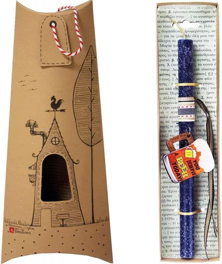 Πασχαλινή Λαμπάδα Synchronia Μπρελόκ Ποτήρι Μπύρα Μπλε