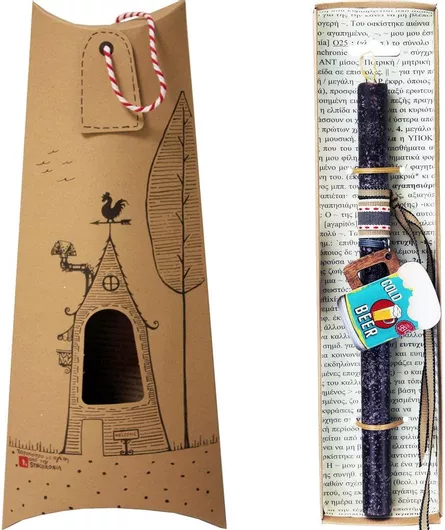 Πασχαλινή Λαμπάδα Synchronia Μπρελόκ Ποτήρι Μπύρα Σοκολά