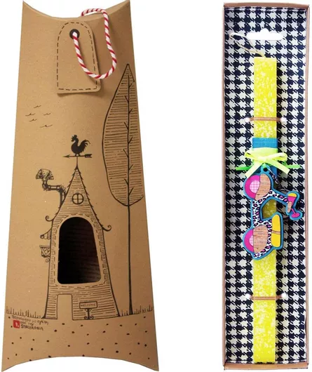 Πασχαλινή Λαμπάδα Synchronia Μπρελόκ Σκούτερ Κίτρινο