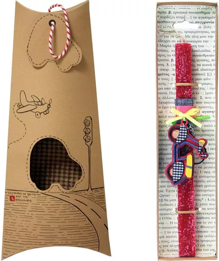 Πασχαλινή Λαμπάδα Synchronia Μπρελόκ Σκούτερ Κόκκινο