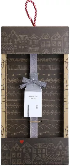 Πασχαλινή Λαμπάδα Synchronia Ξύλινο Σπίτι Big Hug Γκρι