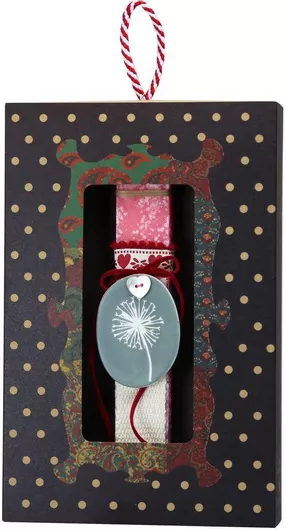 Πασχαλινή Λαμπάδα Synchronia Πορσελάνη Οβάλ Sunshine Ροζ