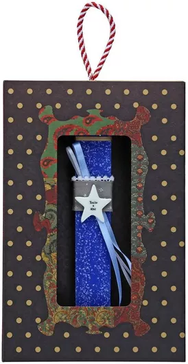 Πασχαλινή Λαμπάδα Synchronia Πορσελάνινο Αστέρι Μπλε