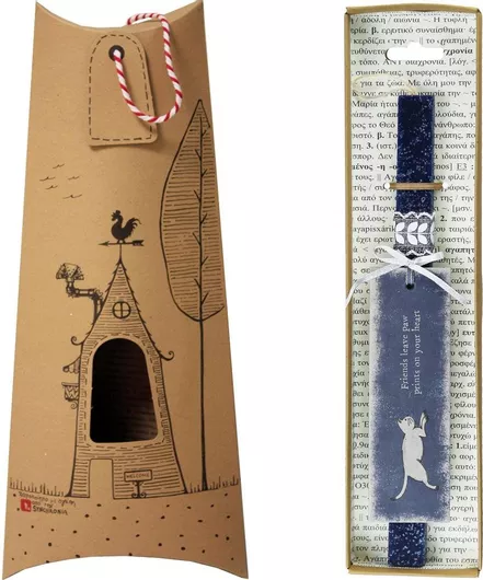 Πασχαλινή Λαμπάδα Synchronia Σελιδοδείκτης Γάτα Μπλε