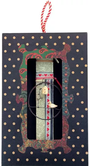 Πασχαλινή Λαμπάδα Synchronia Συρμάτινο Στεφάνι Κρεμ